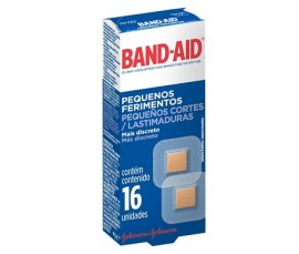 BAND AID PARA PEQUENOS FERIMENTOS - 16 UNID - J&J